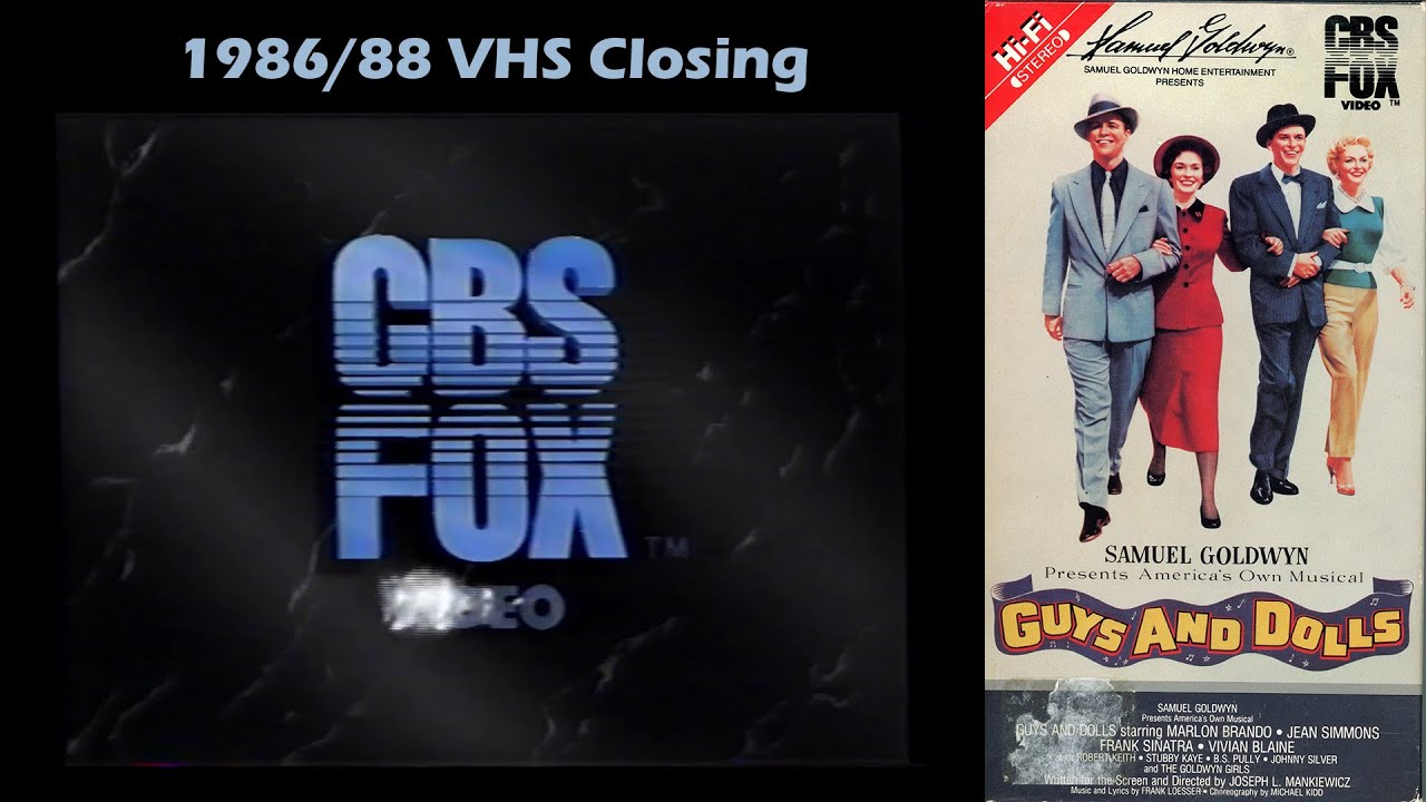 Guys and Dolls (1986/88 VHS Closing)