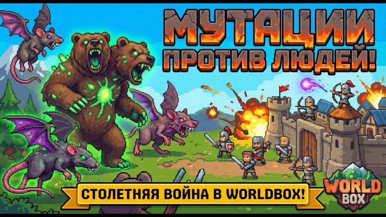 ЛЮДИ vs МУТАНТЫ: Эксперименты Милосердного Бога | WorldBox