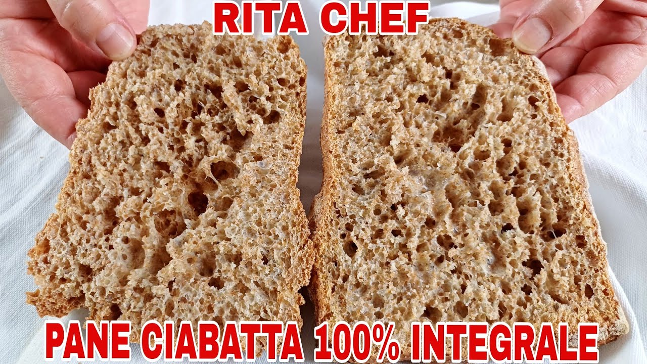 ЦЕЛЬНОЗЕРНОВОЙ ХЛЕБ ЧИАБАТТА⭐РИТА ШЕФ-ПОВАР | WHOLE WHEAT CIABATTA BREAD.
