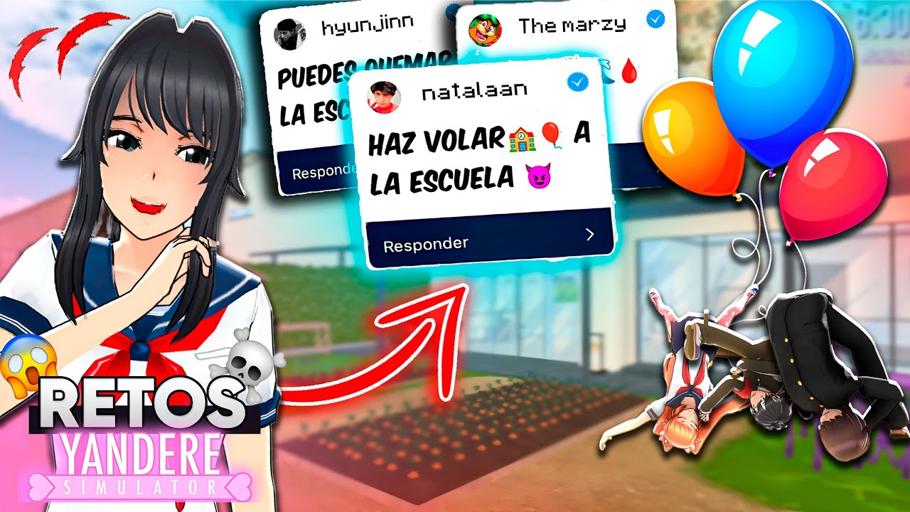 😱HACIENDO LOS MEJORES RETOS del YANDERE SIMULATOR 😈😎
