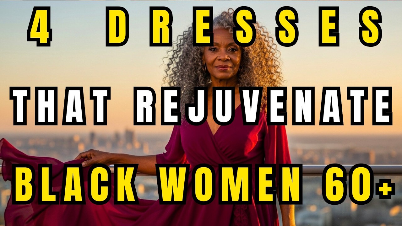 4 DRESSES THAT FLATTER BLACK WOMEN OVER 60