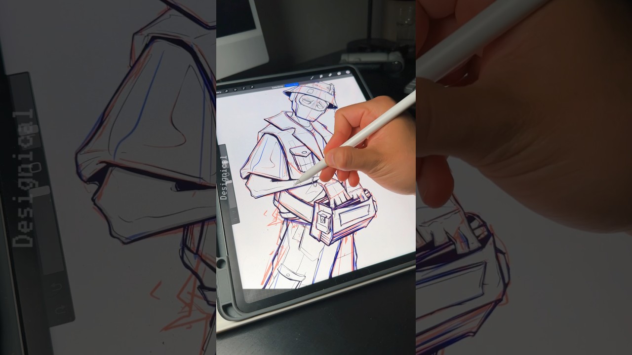 Character Design on iPad (Digital Drawing) ✏️