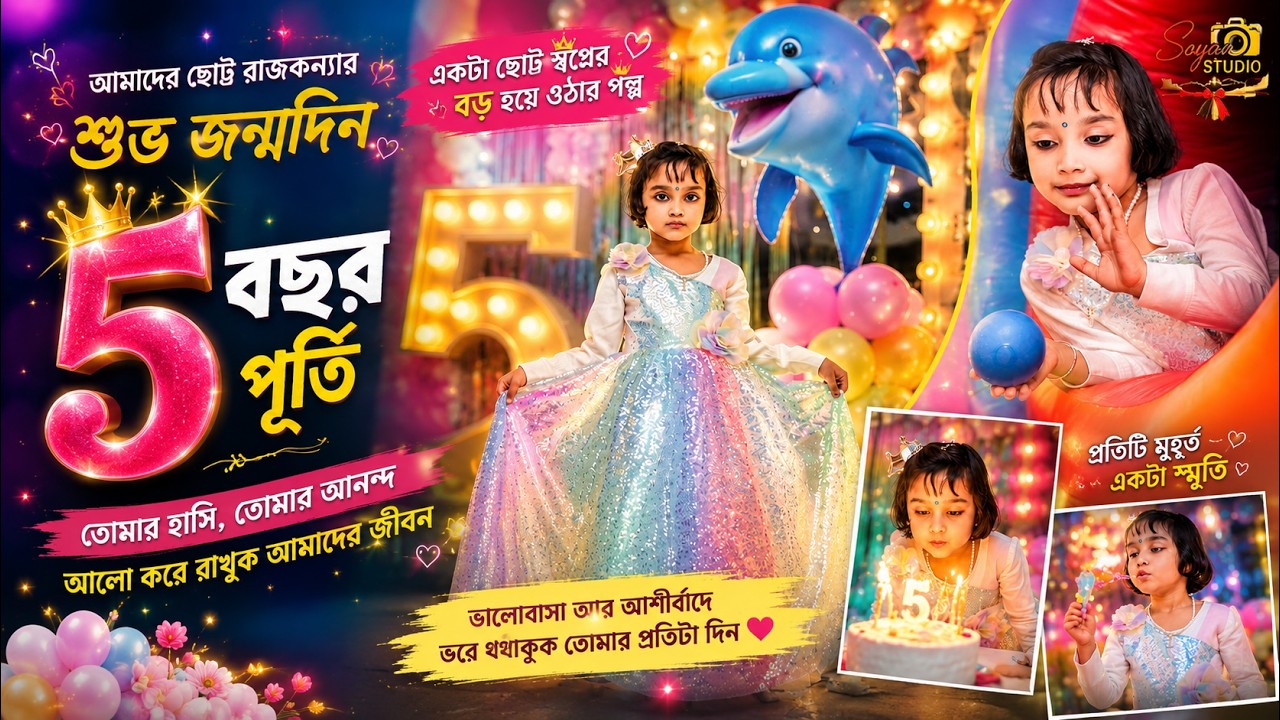 AADRIKA 5th Birthday | Birthday Full Cinematic Video | Birthday Highlight | Sayan Studio | 2025