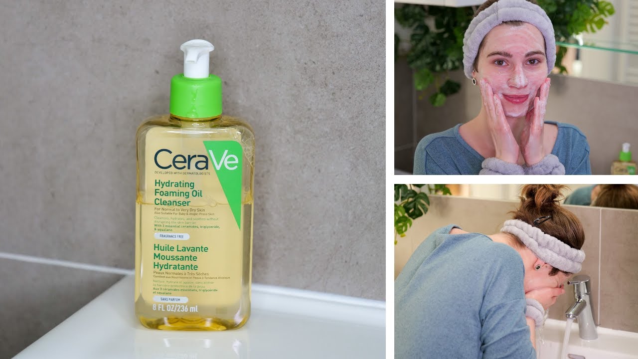 How to use CeraVe Hydrating Foaming Oil Cleanser