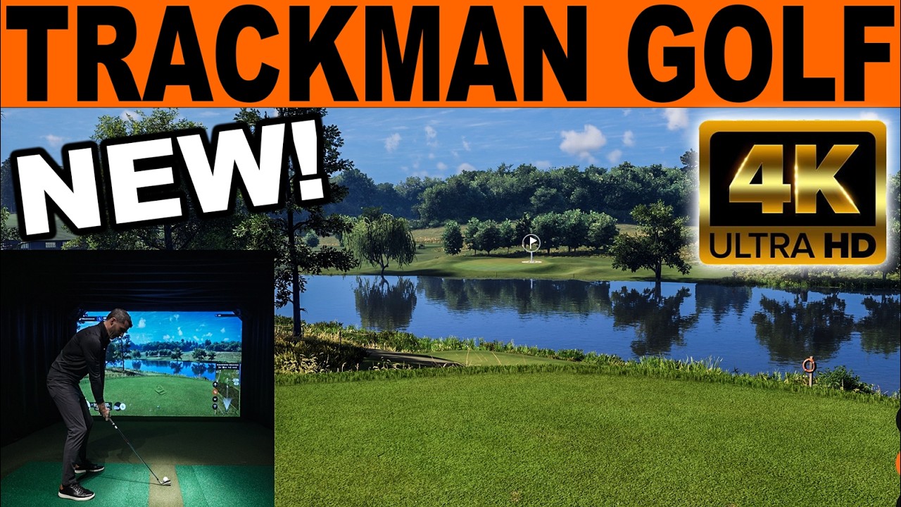 Обзор нового поля для гольфа Brocket Hall в симуляторе Trackman Golf Simulator (Trackman iO)