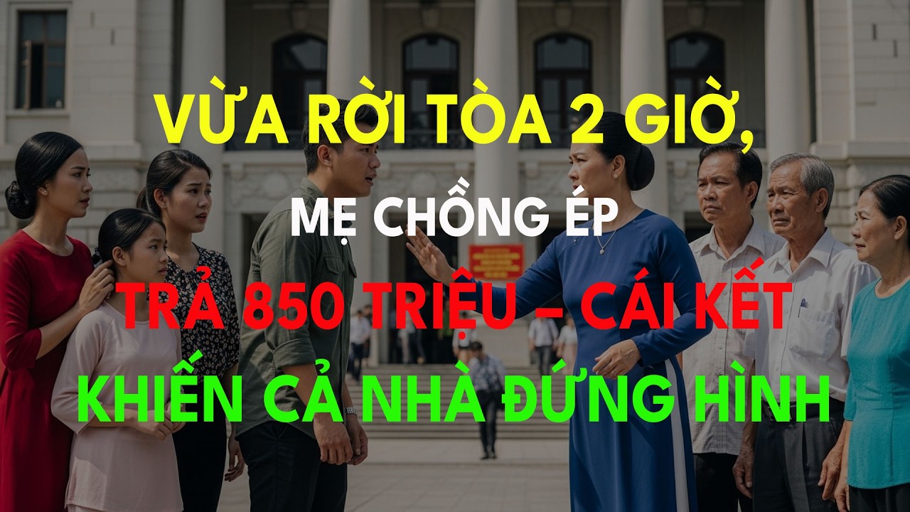 Câu Chuyện Gia Đình: Vừa Rời Tòa 2 Giờ, Mẹ Chồng Ép Trả 850 Triệu – Cái Kết Khiến Cả Nhà Đứng Hình