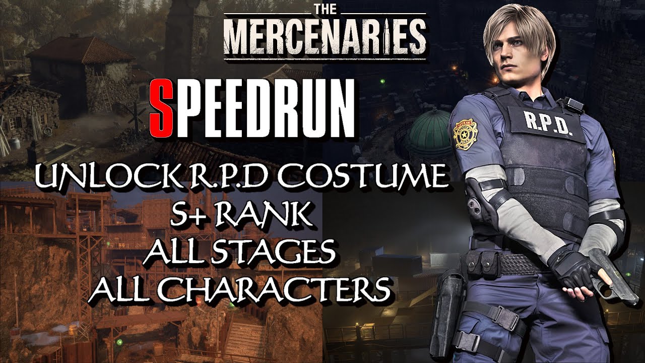 RE4 Remake Mercenaries S+ Rank Speedrun
