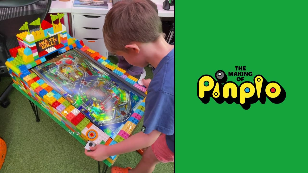 Making a pinball table out of Duplo and a Nintendo Switch
