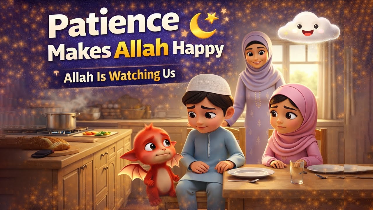 Patience Makes Allah Happy 🌙 | Islamic Stories for Kids Ep 17