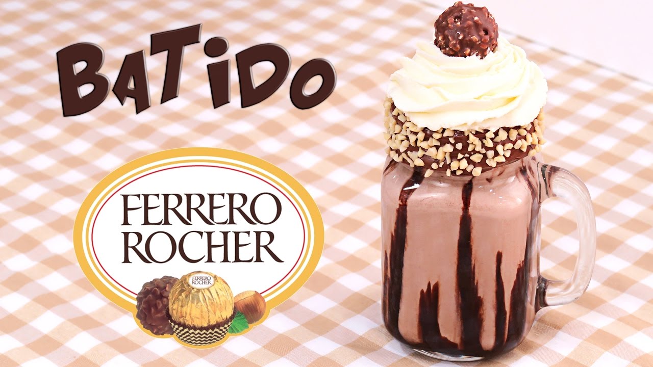 Batido de Ferrero Rocher fácil rápido y delicioso!!