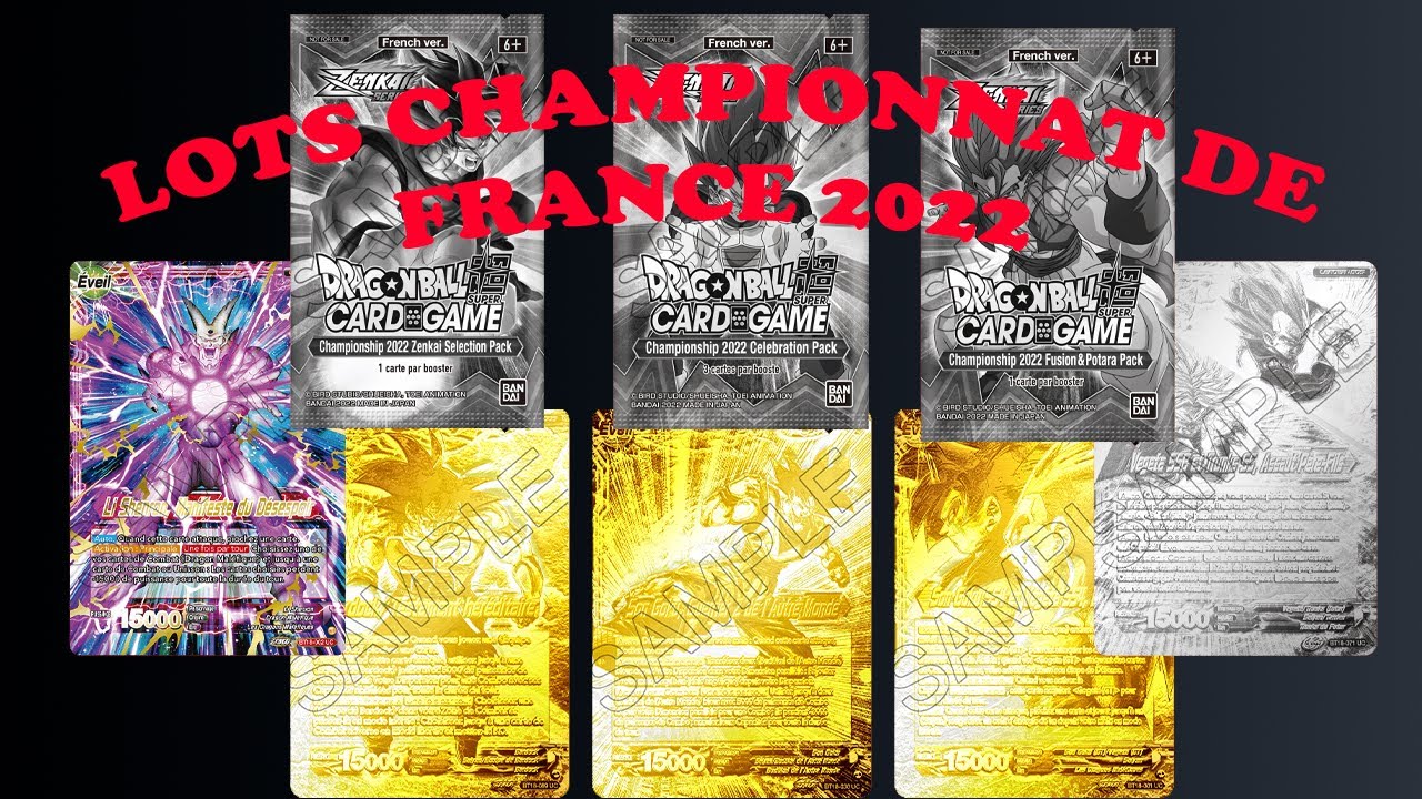Les lots incroyables du CDF 2022 ! #Dragon ball super card game