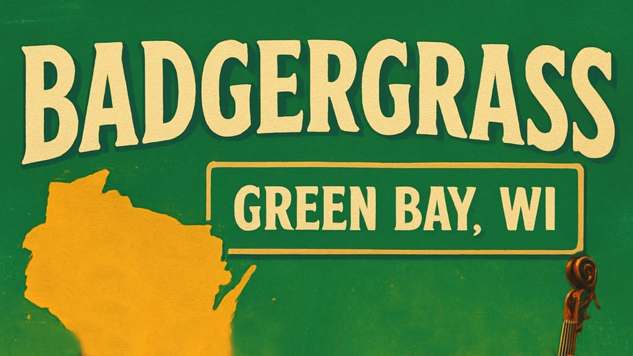 Badgergrass music:  Violin, Banjo, Mandolin, Dobro, Bass & Guitar