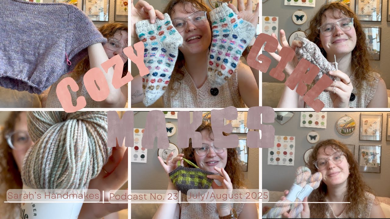 Cozy Girl Makes Ep. 23 🧶 lots of WIPS, my Flock Fiber Fest experience & haul, and starting my PhD!