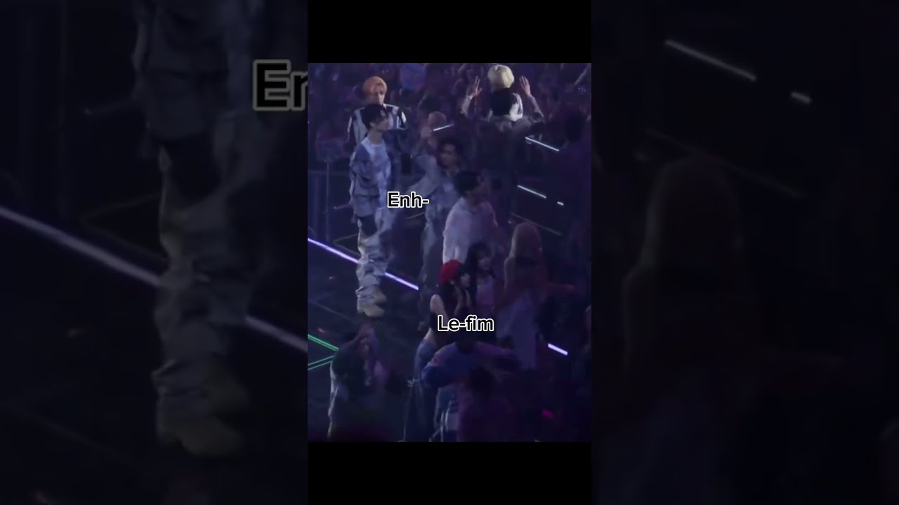Enhypen & Le sserafim at SBS Gayo Daejeon summer 2024 finale walking