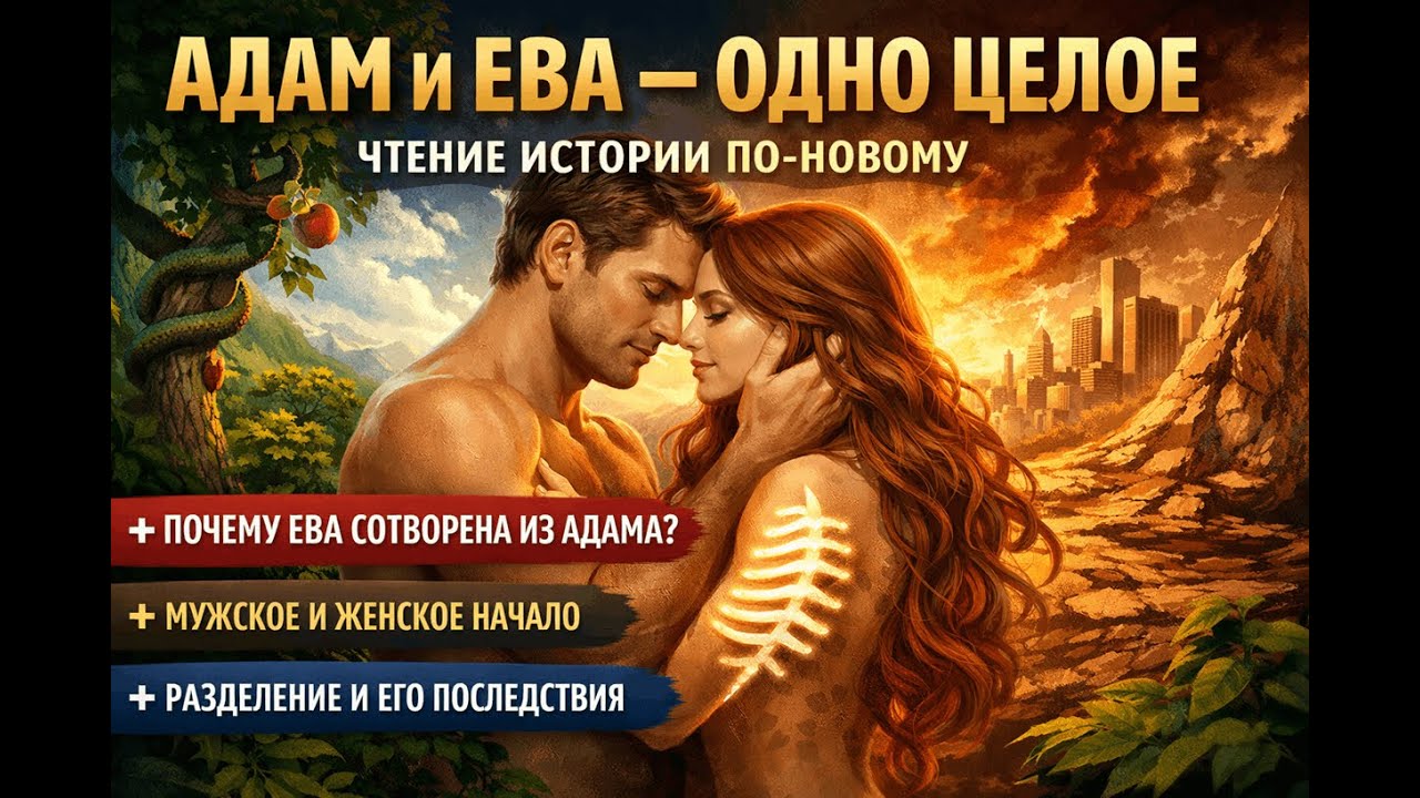 Адам и Ева — одно целое чтение истории по‑новому.