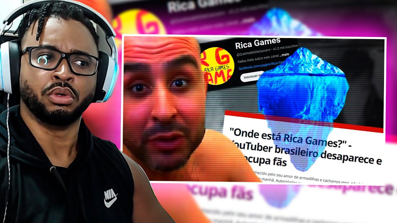 O Iceberg do Rica Games | ALEXANDRE NA ÁREA #react