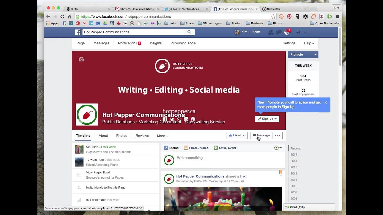 How to set up your Facebook call to action button