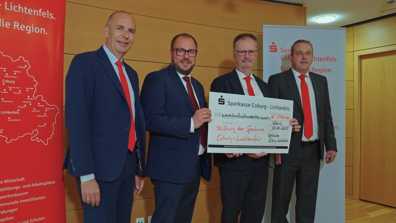 Ein starkes Signal - Sparkasse Coburg – Lichtenfels verdoppelt Stiftungsvermögen