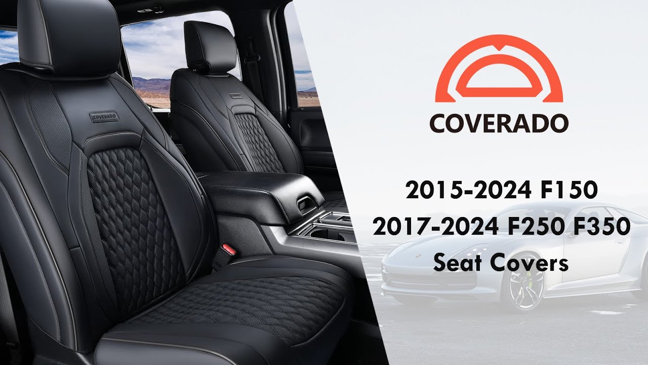 COVERADO |2015-2024 F150 & 2017-2024 F250 F350 Car Seat Cover Installation  | Specific Fit