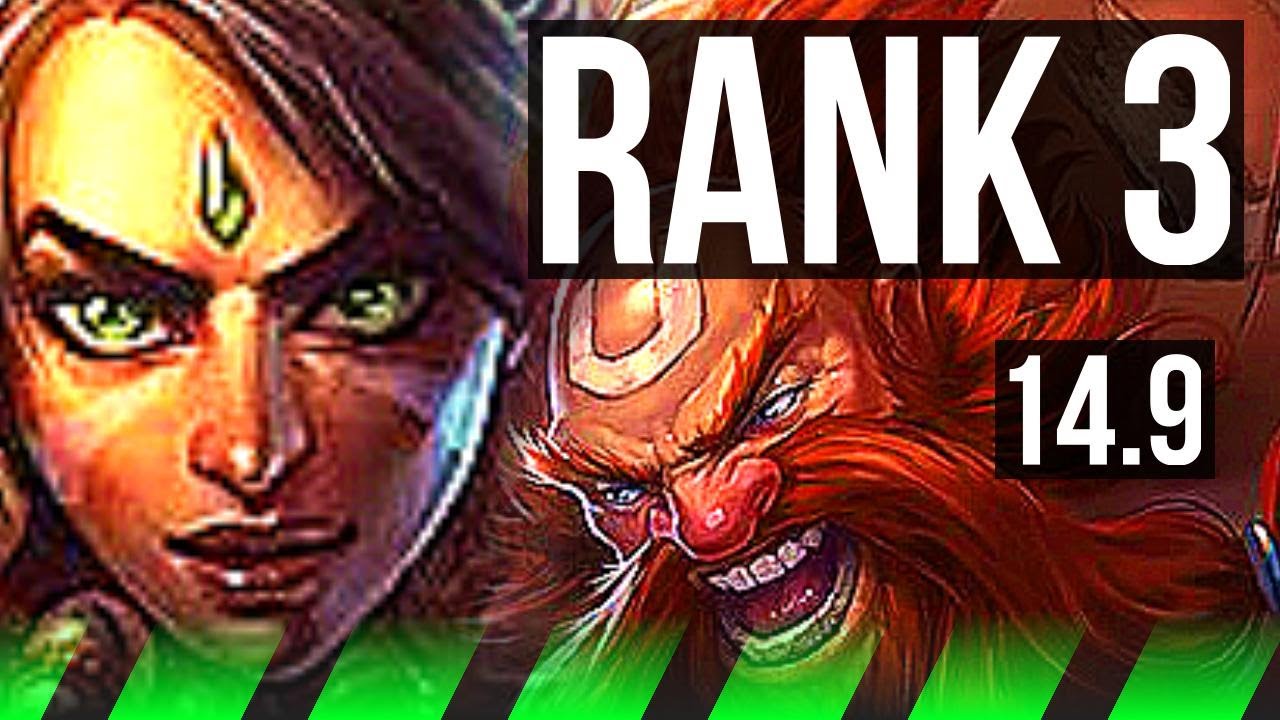 NIDALEE vs GRAGAS (JGL) | Rank 1 Nida, Rank 3, 72% winrate, 12/3/9 | JP Challenger | 14.9