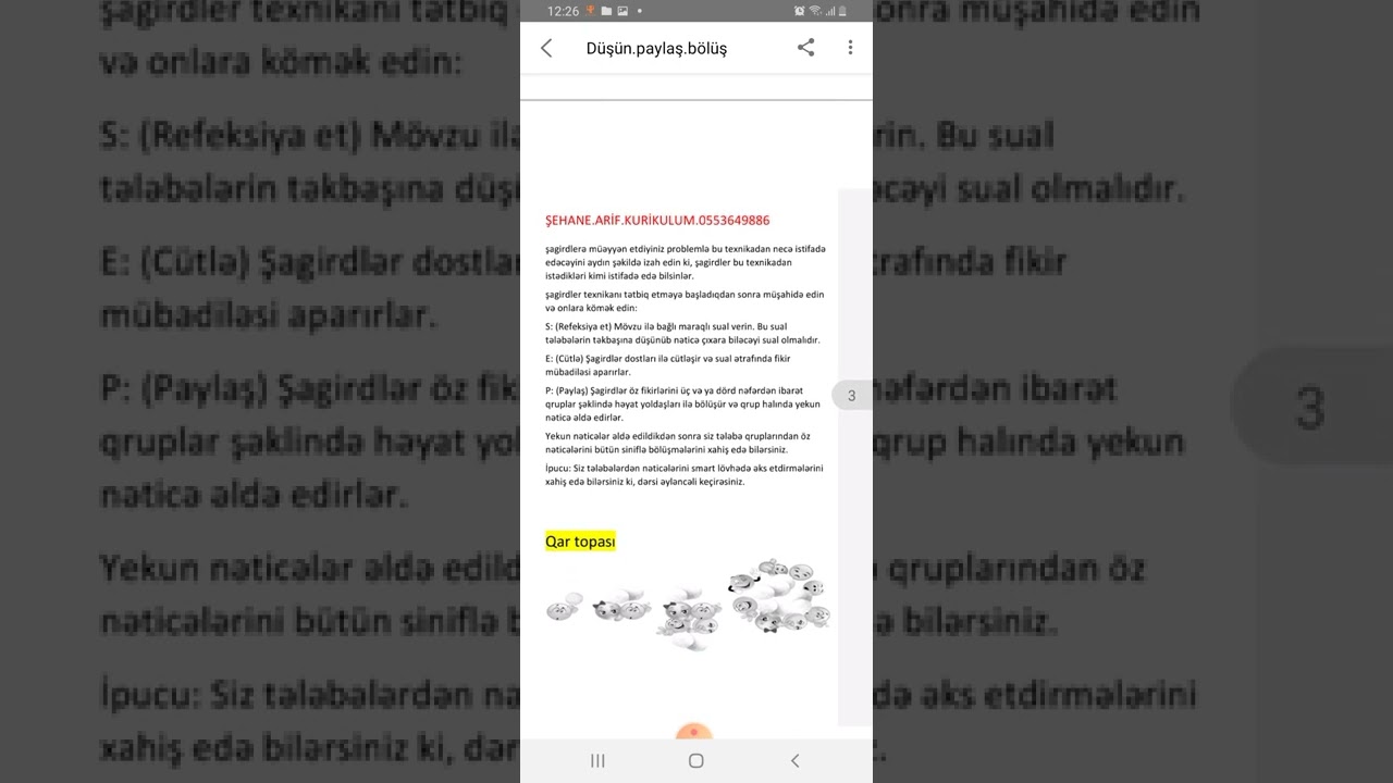 düşun paylaş bölus iş üsulu,qar topasi,insert usullar.