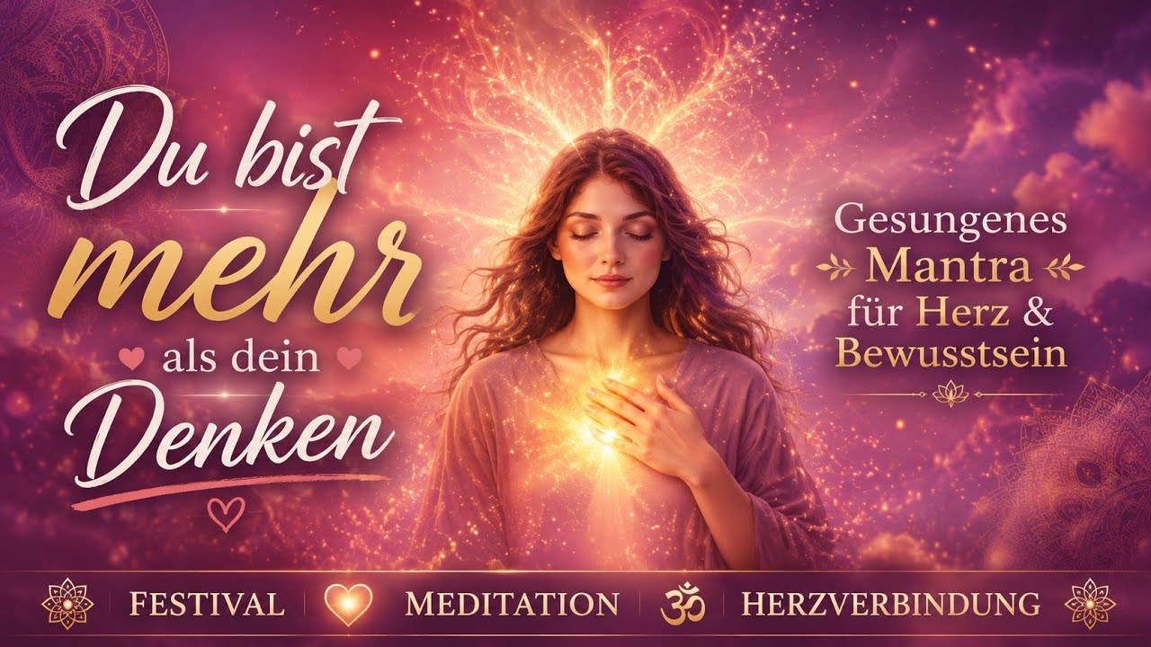 Du bist mehr als dein Denken ✨ Gesungenes Mantra für Herz & Bewusstsein | Festival & Meditation