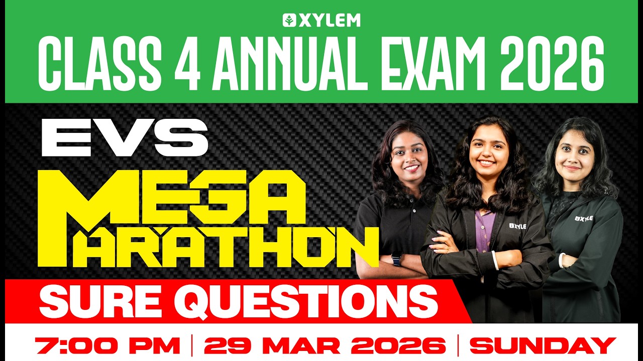 Class 4 EVS | Mega Marathon - Sure Questions🔴🔴