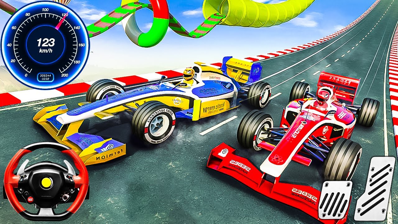 Formula Car Racing Stunt Simulator 2024 - Impossible Mega Ramp GT Car 3D - Android Gameplay