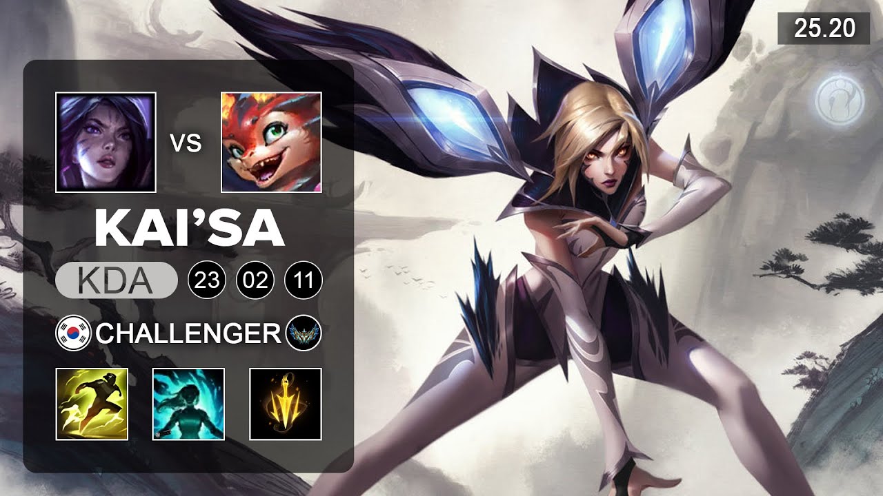 Kai'Sa vs Smolder ADC - KR Challenger - Patch 25.20 Season 15