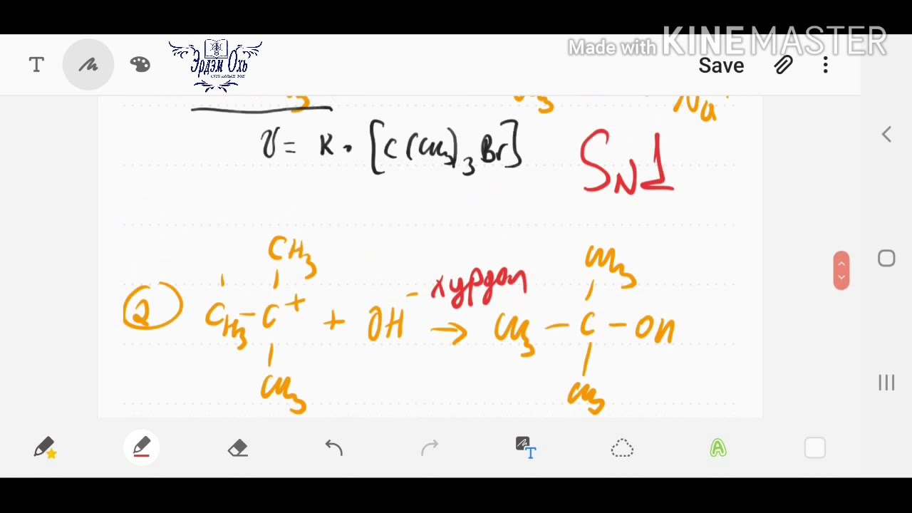 Sn1/Sn2 reaction mechanism, from mongolia