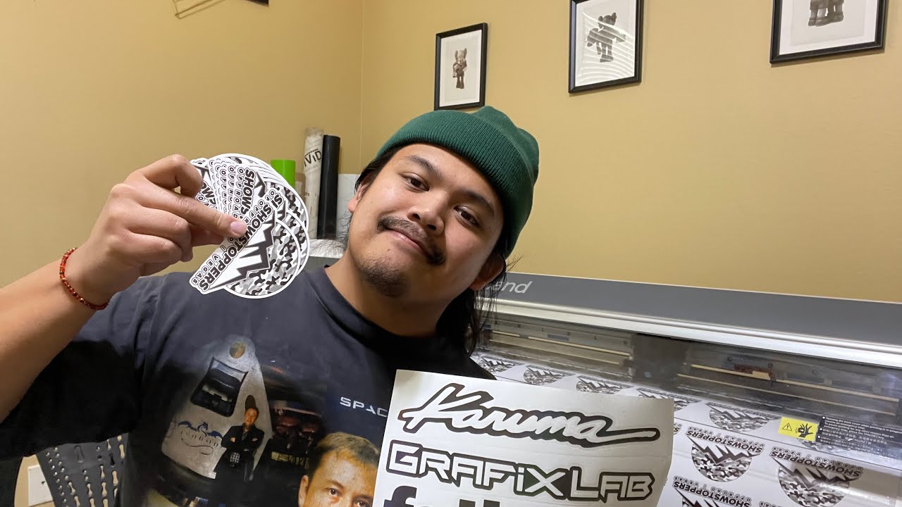 Making Stickers and Decals. Roland printer and Graphtec Cutter