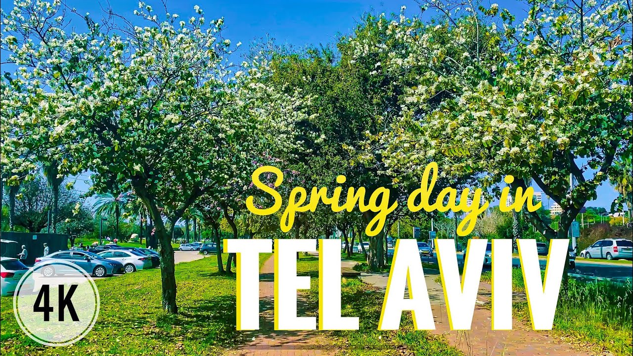 Saturday Walk in Tel Aviv, Israel Today | 13/03/2021 | Spring Warm Day [Video 4k] Субботняя прогулка