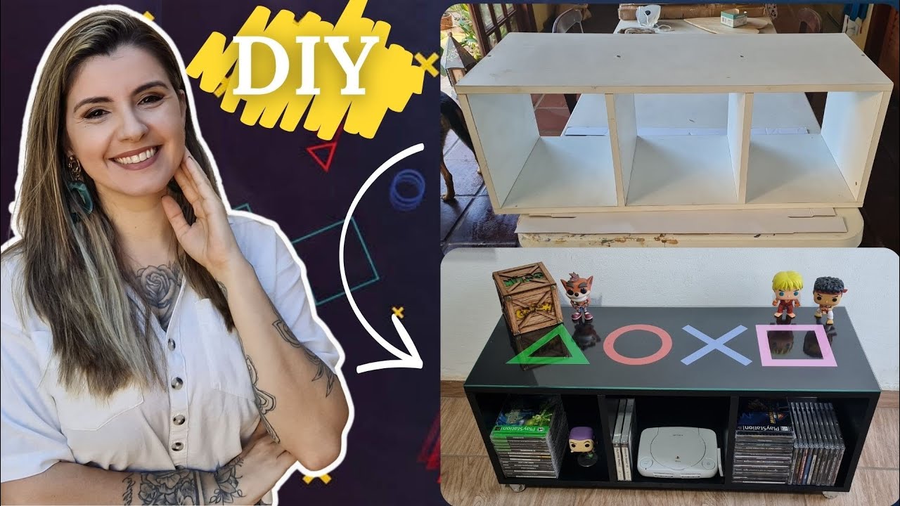 DIY PLAYSTATION para QUARTO GAMER - #dolixoaoluxo