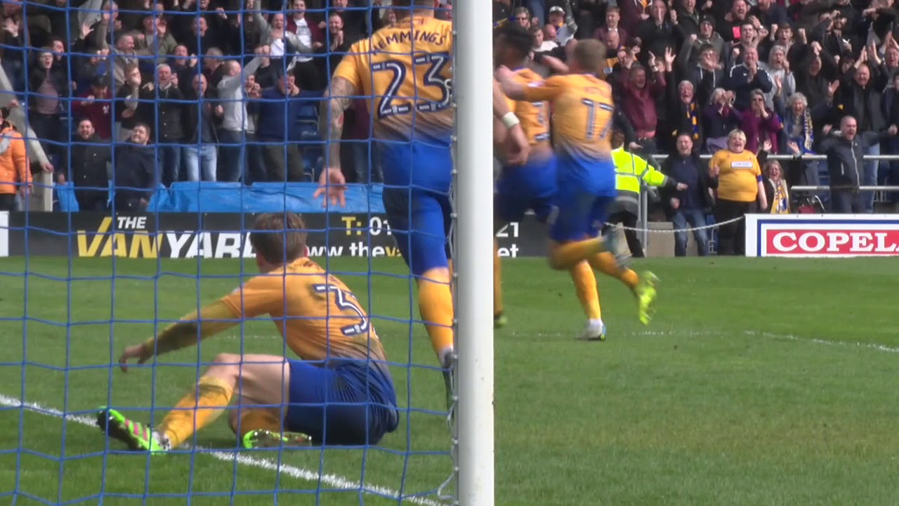 Mal Benning scores the winning goal at Chesterfield