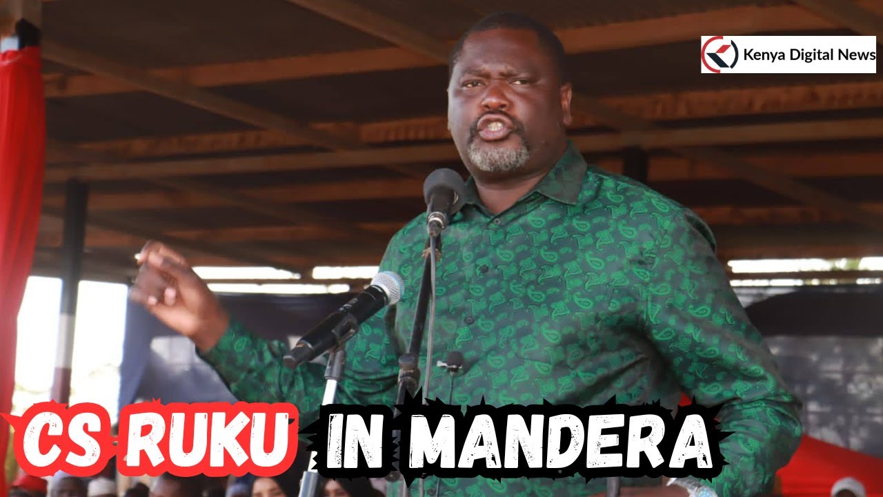 HUDUMA SMART SERIKALINI! Public Service CS Geoffrey Ruku speaks powerfully in Mandera!!