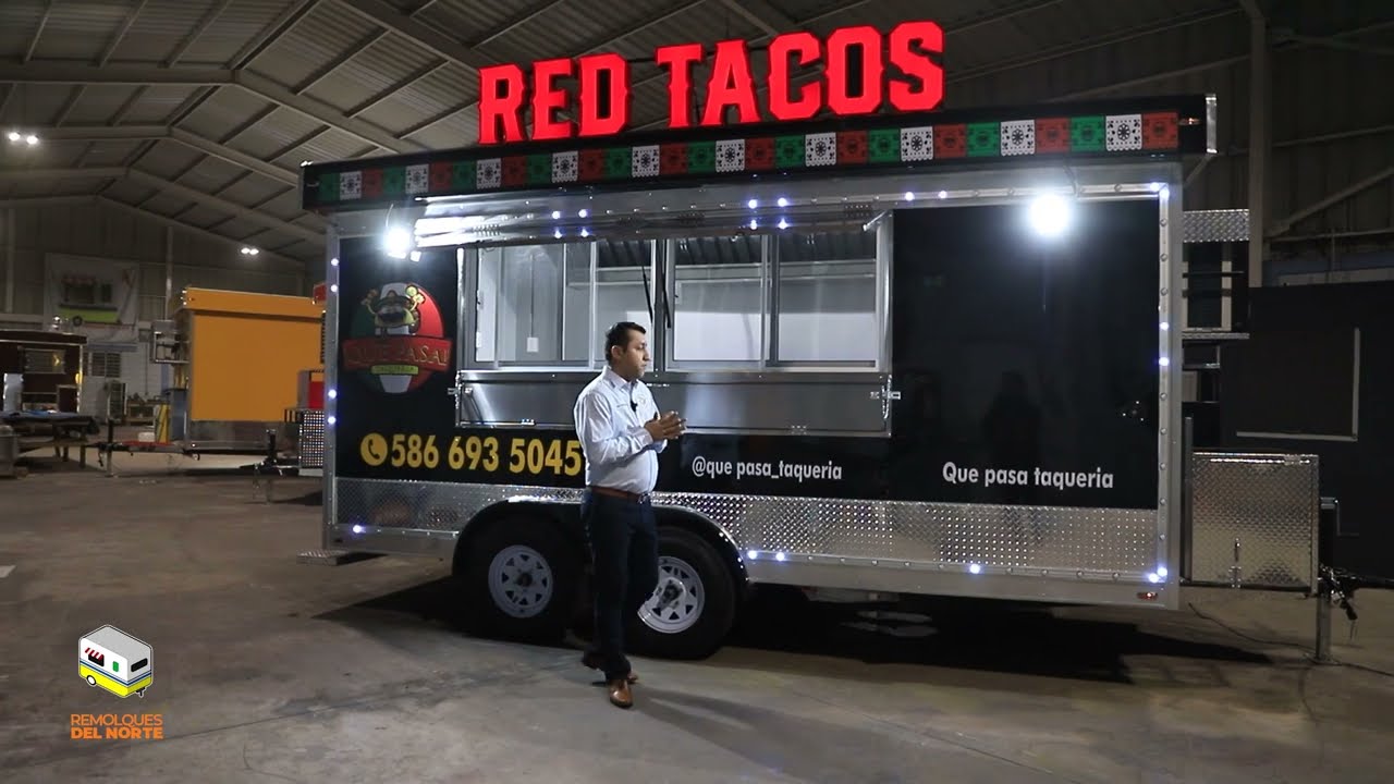 #RDN Food Trailer 8x16 Color: Negro Brillante #Michigan