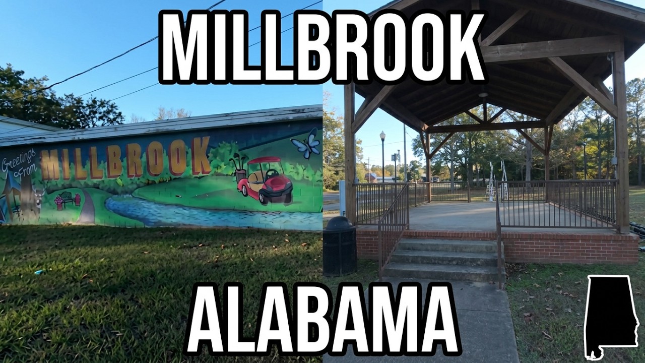 Exploring Small Town Millbrook, Alabama: Village Green Park I 4K