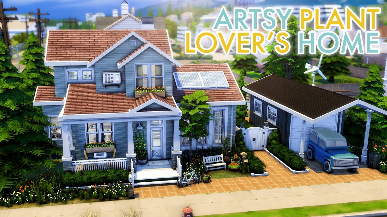Artsy Plant Lover's Home 🪴🖼️ The Sims 4 Speed Build | No CC
