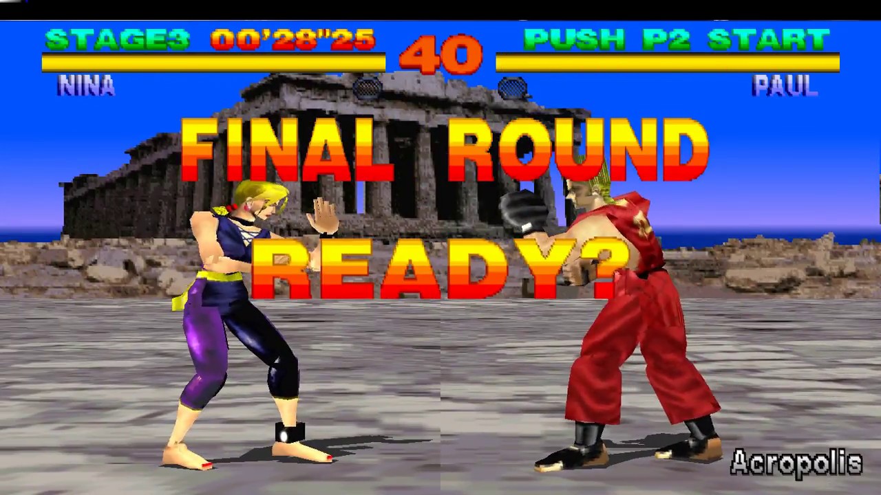 Tekken 1 - Nina Arcade Playthrough