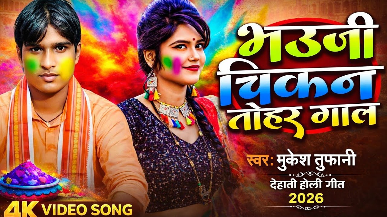 देहाती होली |भौजी चिकन तोहर गाल || Mukesh Tufani ||  Bhauji Chikan Tohar Gaal || Live Holi Song 2026