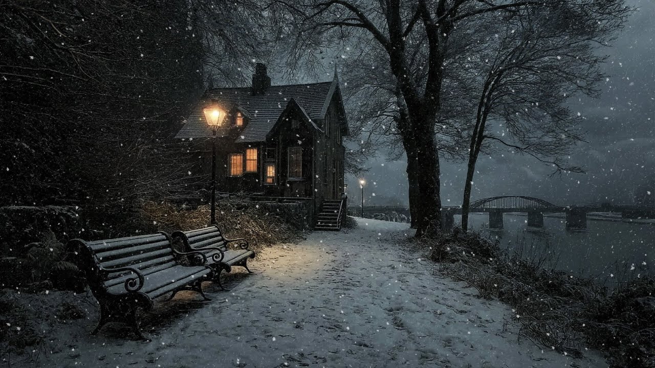 “The House That Stayed Awake in the Snow” — A Quiet Winter Night | Dark Academia Playlist