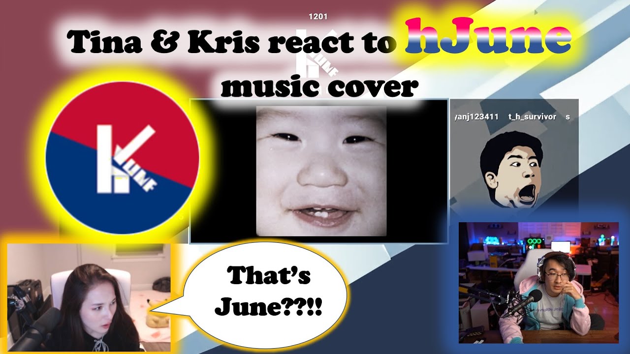 TinaKitten & KristoferYee are SURPRISED by hJune music cover | Reaction | OTV & Friends Clips