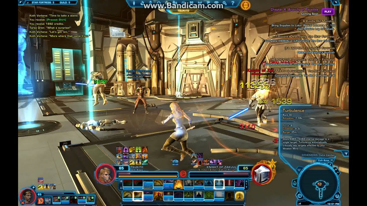 Swtor - Jedi Consular - Exarch's Ambush - Star Fortress