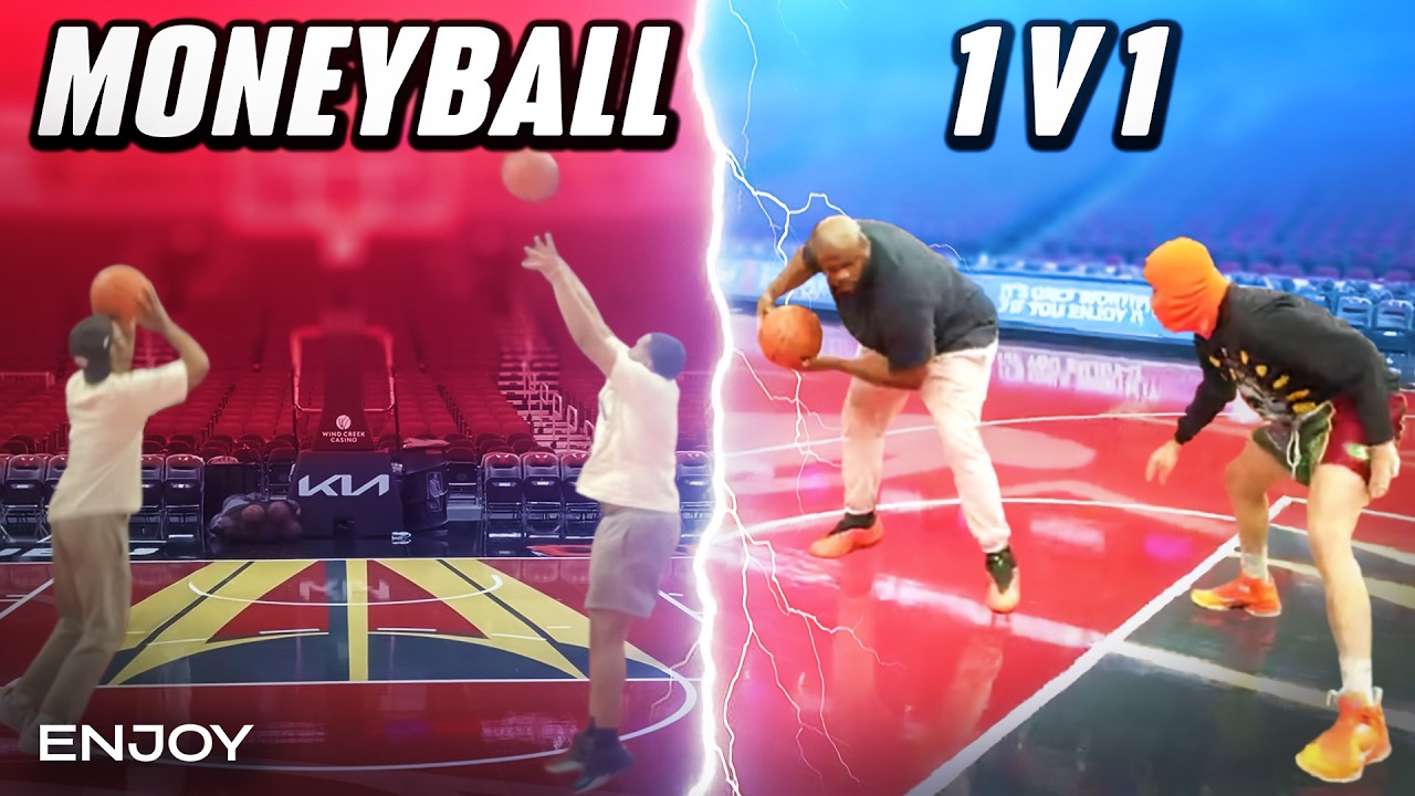 Our EPIC hoops showdown on the Chicago Bulls court