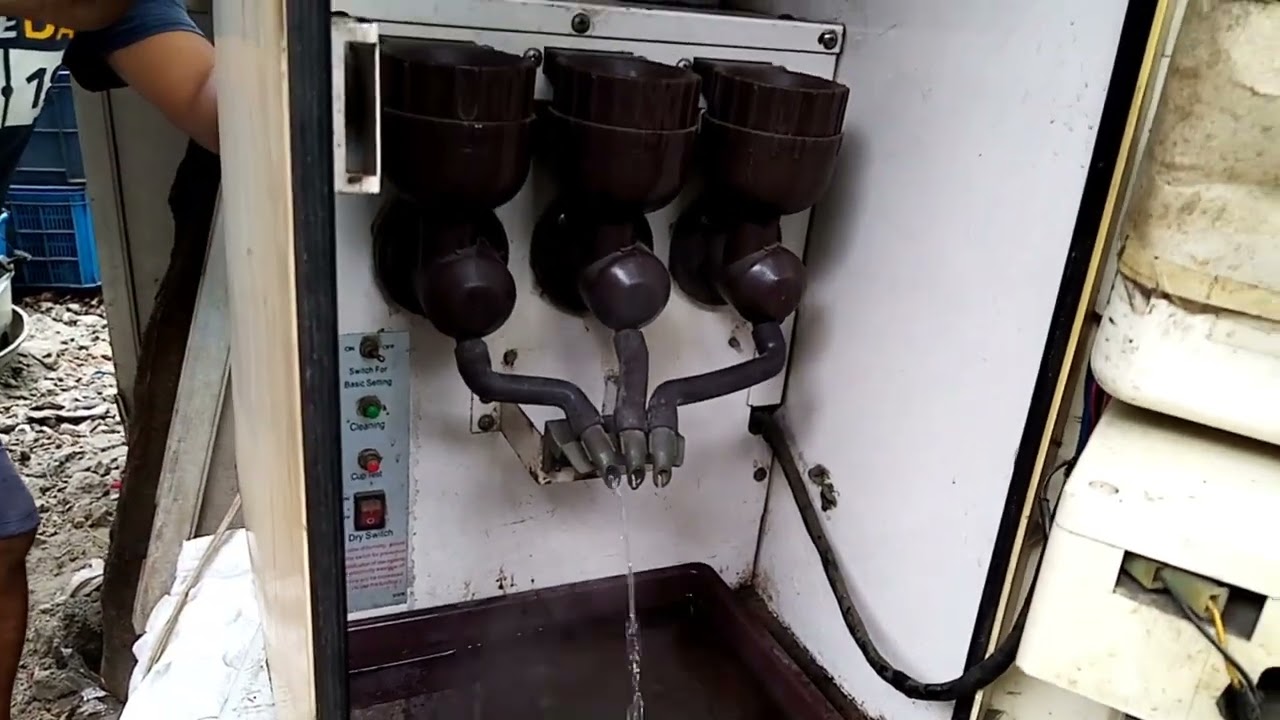 ayaw ba bumagsak ng tubig, sa vendo machine.