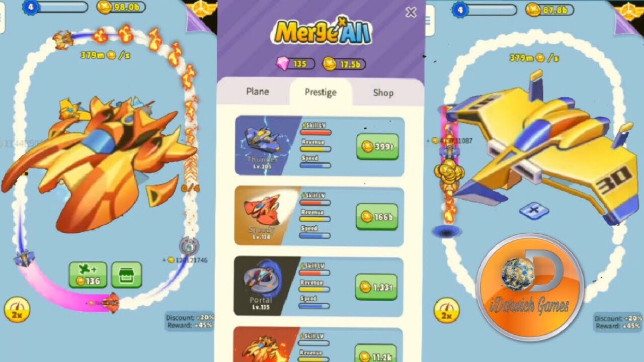 Merge All Merge Plane | Unlocking Plane No.30 & Unlocking Flame Plane