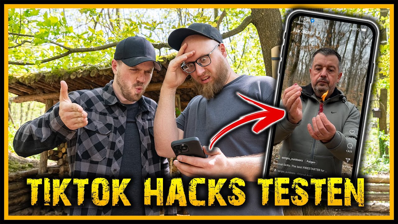 Survival Hacks von TikTok: Kompletter Bullsh*t? Wir testen den Irrsinn! - Bushcraft Outdoor Lifehack