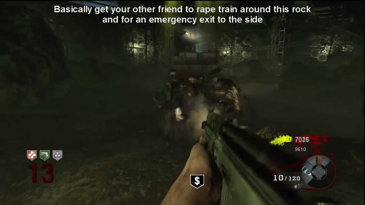 Black Ops Zombies: Moon Round 40+ Ultimate 2 Player Strategy!