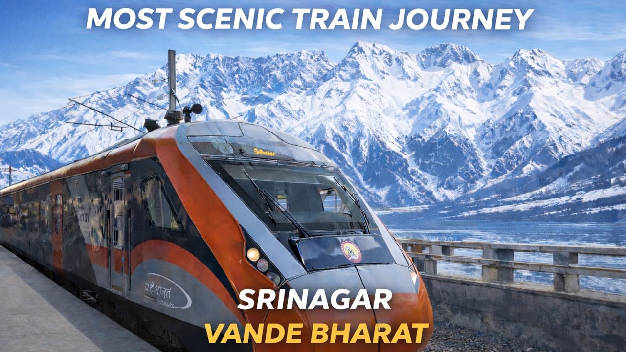 Srinagar Vande Bharat Train Journey 🚄❄️ | India’s Most Scenic Railway Route