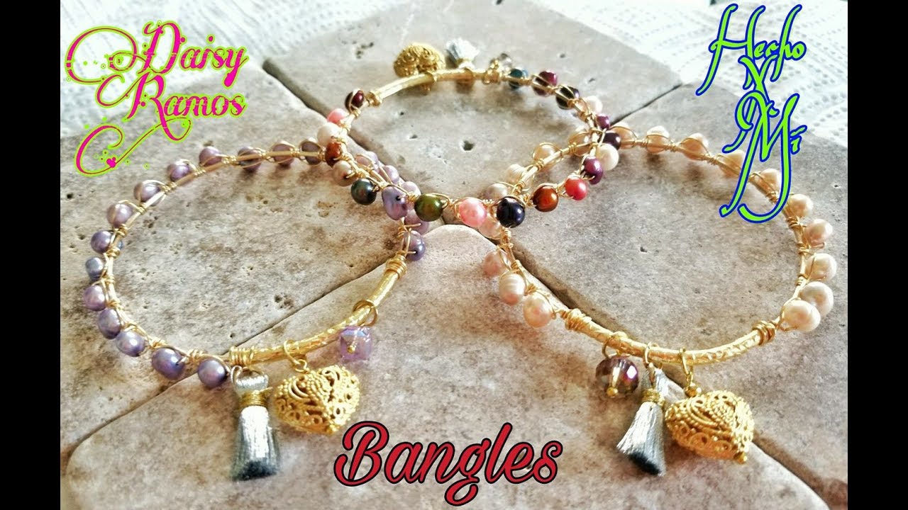 Pulseras Bangles, Faciles de Hacer, DIY